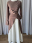 Asymmetric Lycra Top