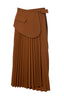 Peplum Pleats Skirt