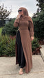 SLIT LYCRA DRESS