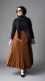 Peplum Pleats Skirt