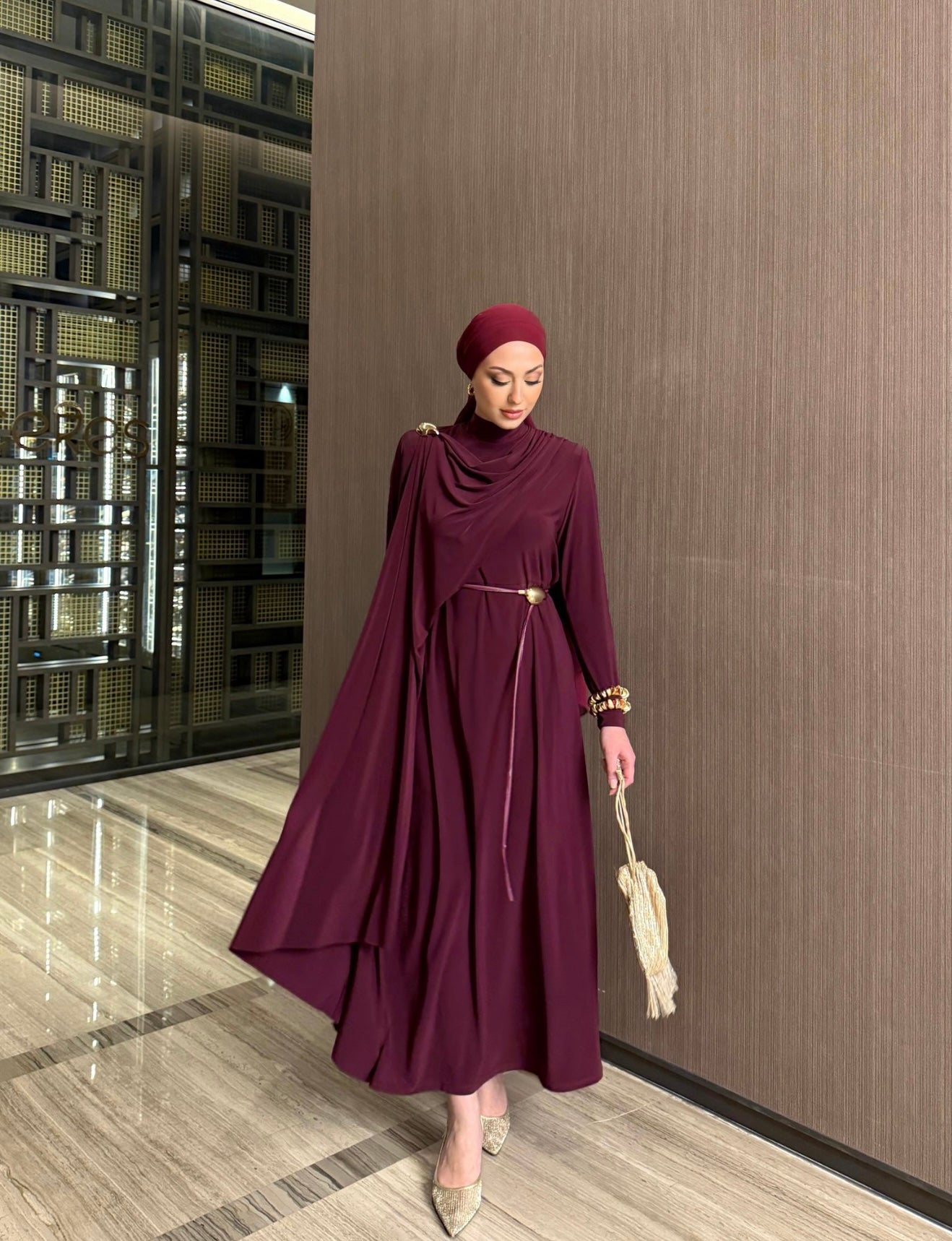 Brooch Lycra Dress