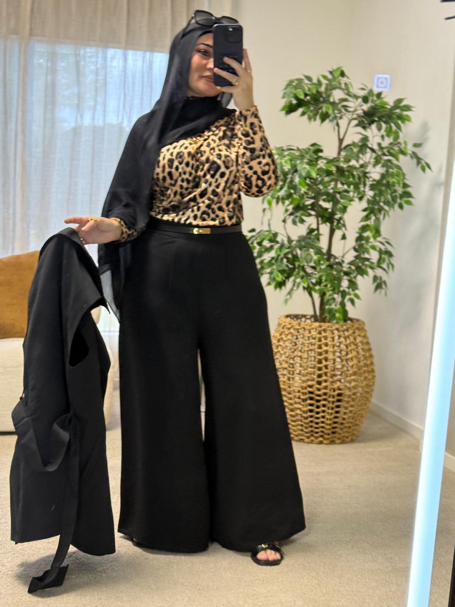 Leopard Chanel Top