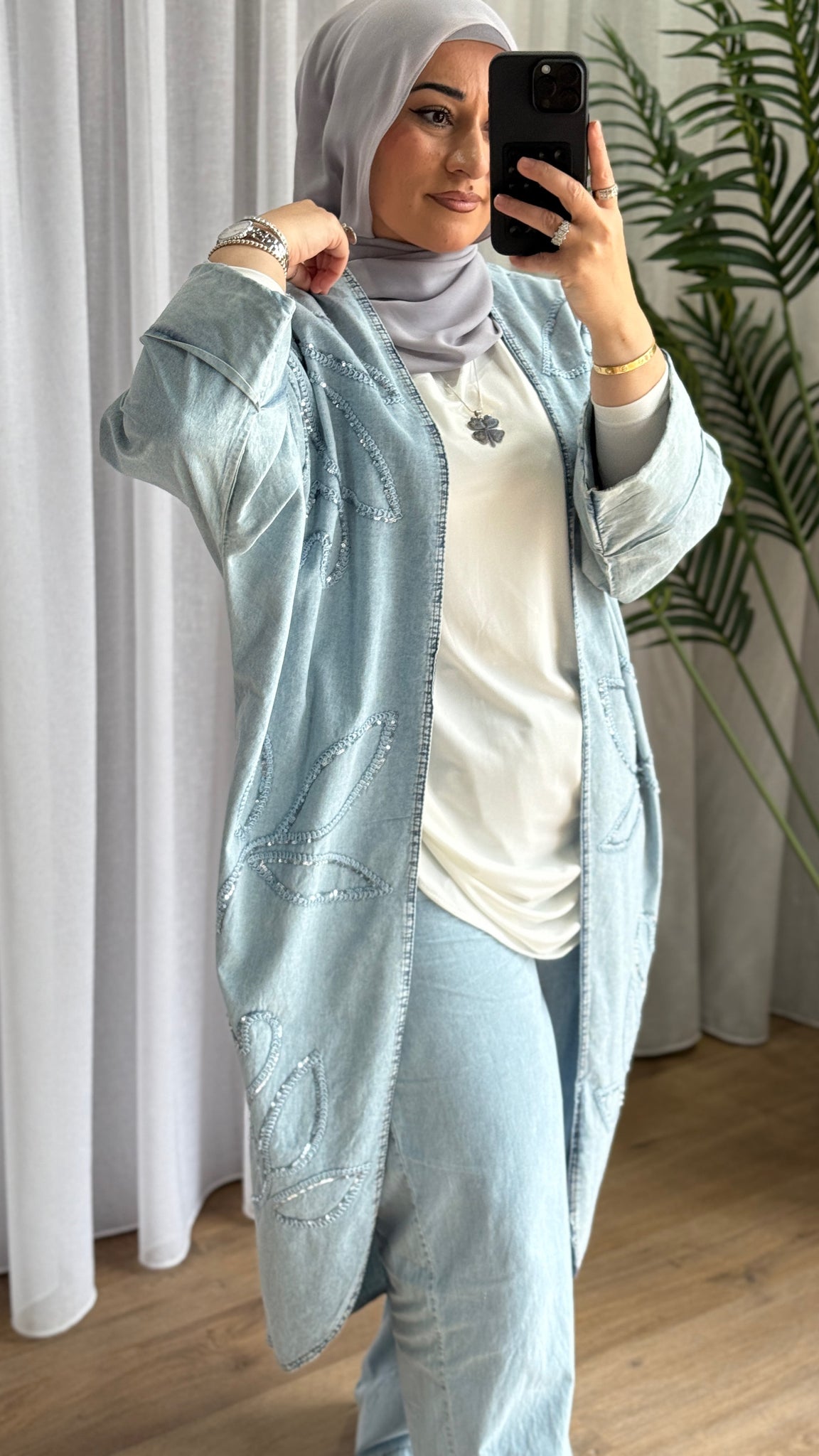 Blue Sequence Cape