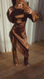 SATIN LACE TOP