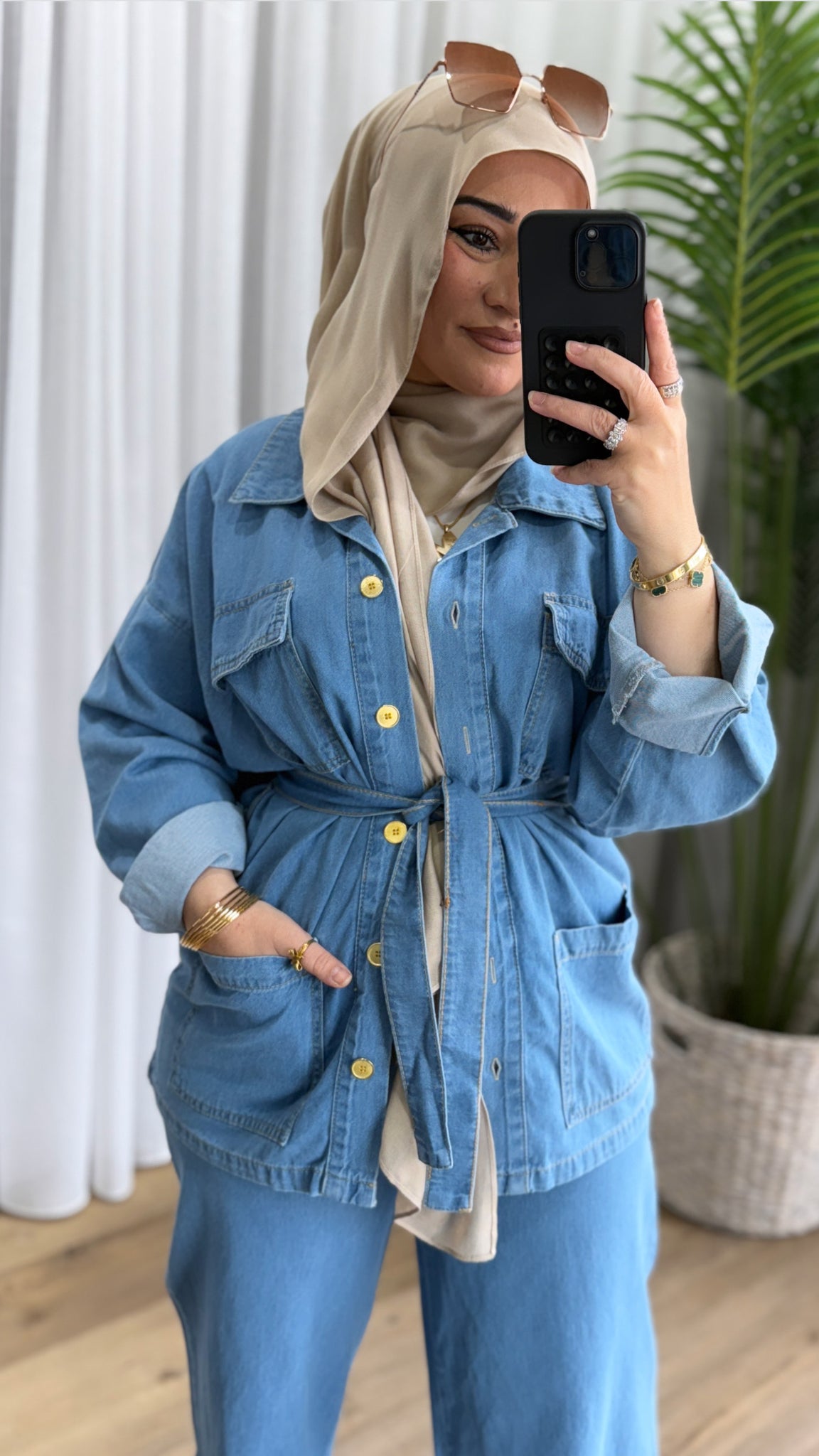 Stacey Denim Top