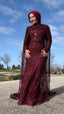 SEQUENCE CAPE DRESS