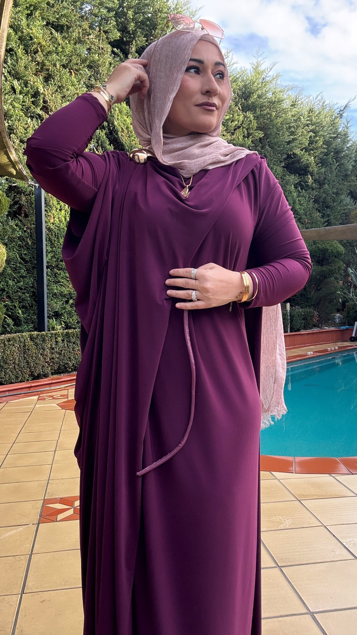 Brooch Lycra Dress