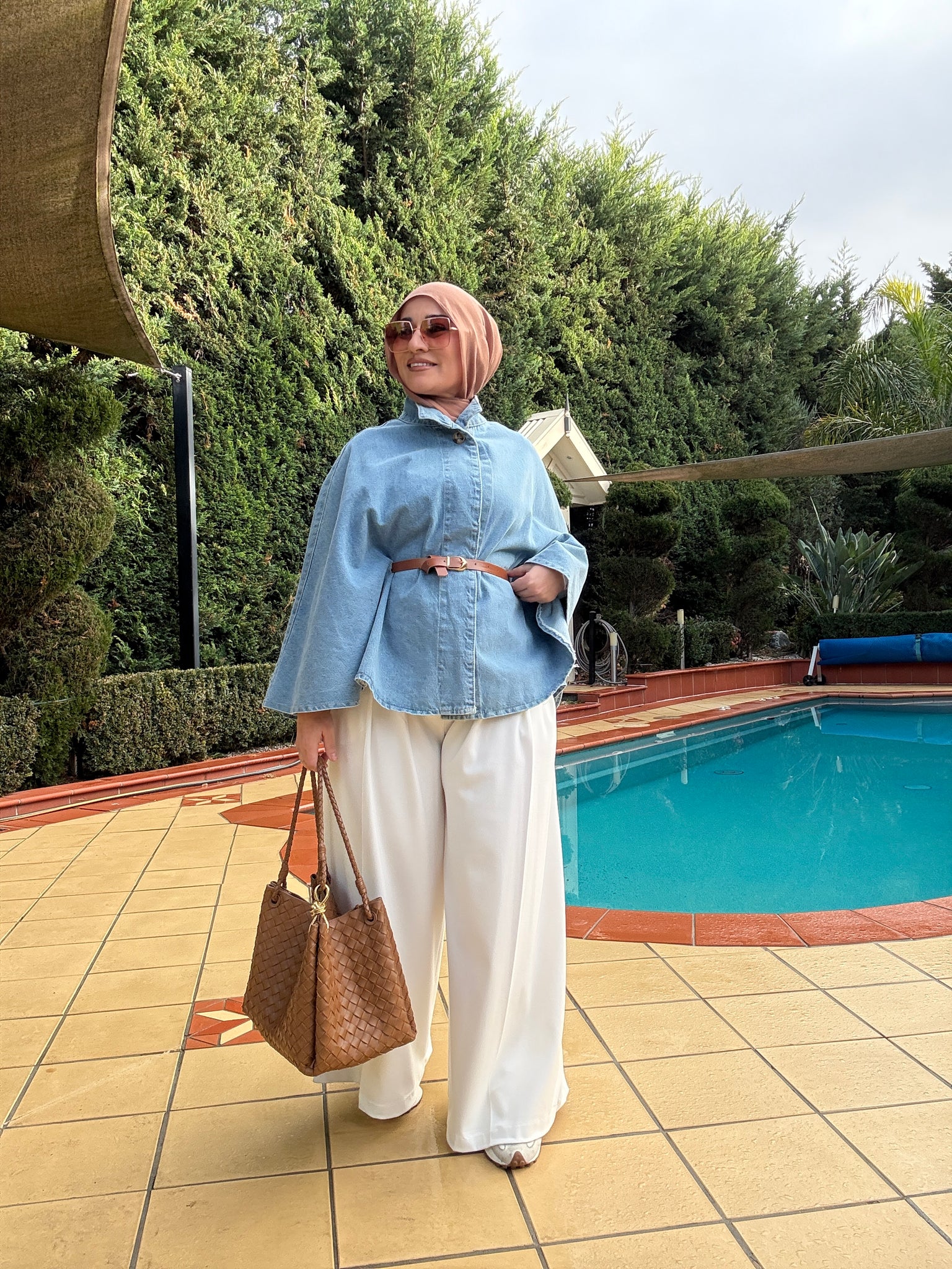 Julia Denim Poncho