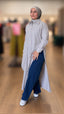 COTTON LONGLINE SHIRT