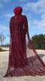 SEQUENCE CAPE DRESS