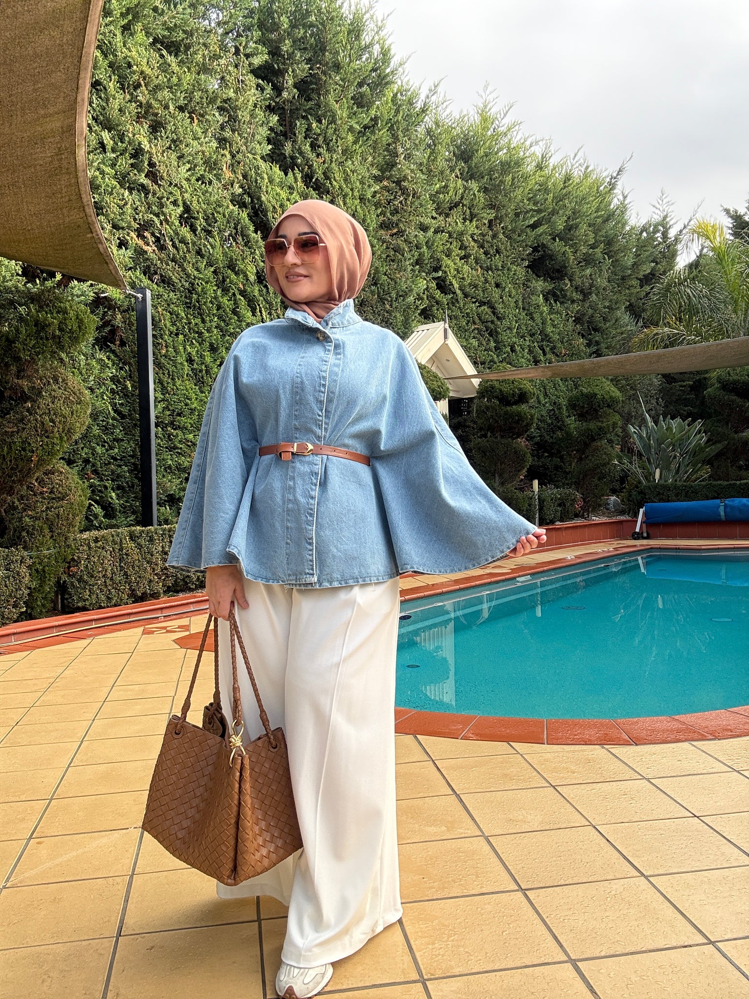 Julia Denim Poncho