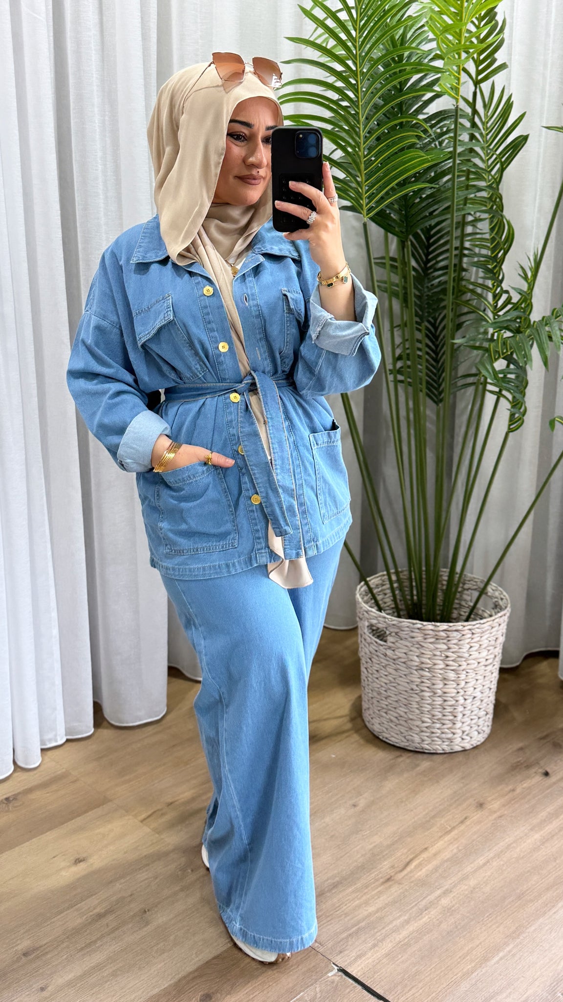 Stacey Denim Top