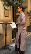 PINSTRIPE LONGLINE COTTON SHIRT