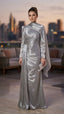 PEARL SCARF DRESS