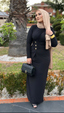 Gold Button Dress