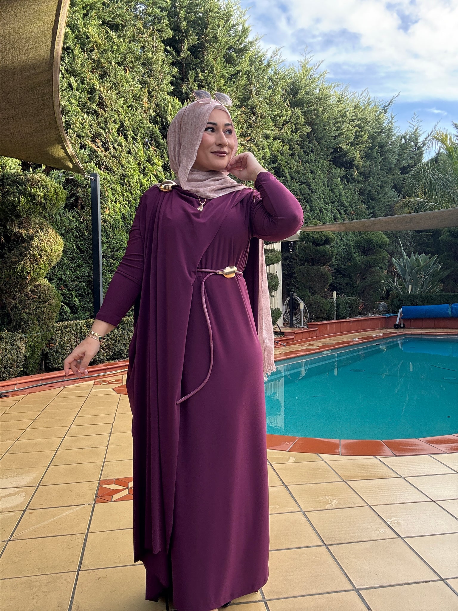Brooch Lycra Dress