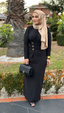 Gold Button Dress